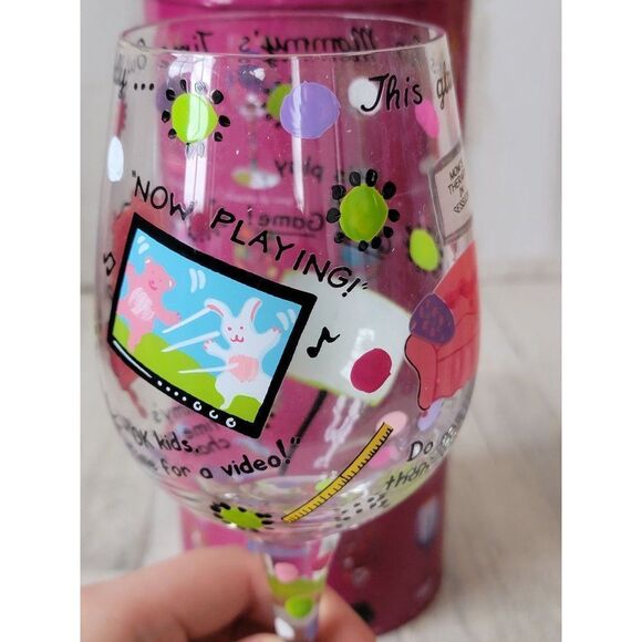 Lolita mommy's time out wine glass drinkware Decor therapy session - Picture 6 of 7